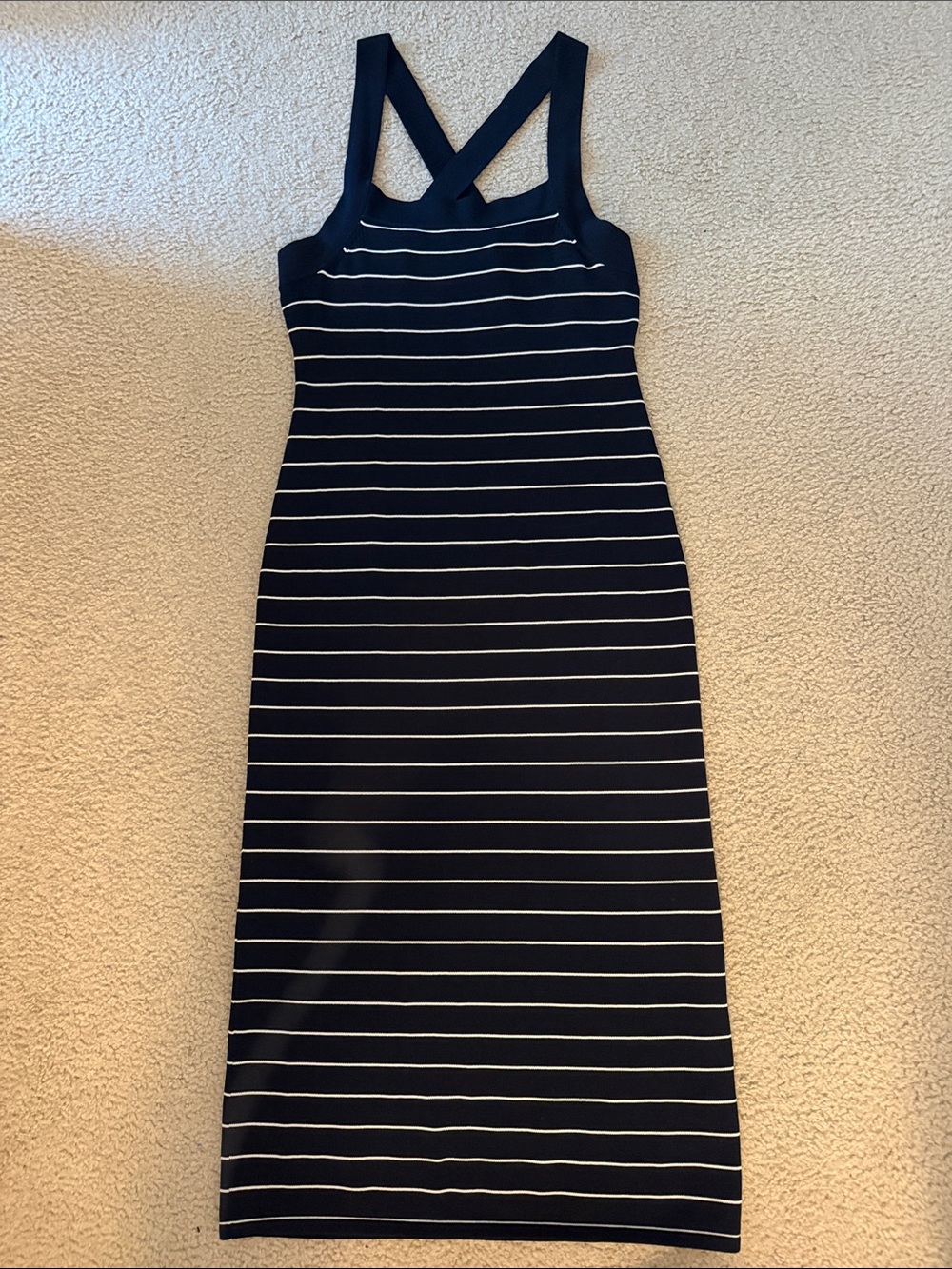 FRENCH CONNECTION navy striped maxi dress (NEW WITHOUT TAGS)